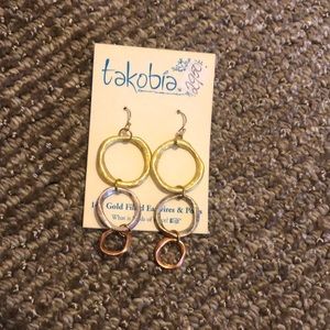 Trigold earrings